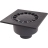 Siphon de Cour - 300 x 300 mm - A Embo�ture Ext�rieure - Sortie Verticale - Nicoll SC1110 - Gris Fonc�