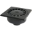Siphon de Cour - 150 x 150 mm - A embo�ture ext�rieure - Sortie Verticale - Nicoll SC504 - Gris Fonc�