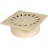 Siphon de Cour - 250 x 250 mm - A Embo�ture ext�rieure - Sortie verticale - Nicoll SC891S - Sable