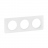 Plaque de finition - 3 Postes - Blanc antimicrobien - Legrand C�liane CP2603