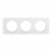 Plaque de finition - 3 Postes - Blanc antimicrobien - Legrand C�liane CP2603