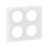 Plaque de finition - 2 x 2 Postes - Blanc �maill� - Legrand C�liane CP0009