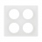 Plaque de finition - 2 x 2 Postes - Blanc �maill� - Legrand C�liane CP0009