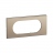 Plaque de finition - 4 � 5 Modules - Nickel satin� - Legrand C�liane CP2108