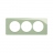 Plaque de finition - 3 Postes - Entraxe 57 mm - Vert C�ladon - Legrand C�liane CP0507