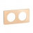 Plaque de finition - 2 Postes - H�tre - Legrand C�liane CP1402