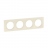 Plaque de finition - 4 Postes - Blanc amande - Legrand C�liane CP1104