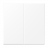 Enjoliveur - Double doigt - LS - Blanc Mat - Jung LS995WWM