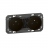 Prise de courant - 2 x 2P+T - Pr�c�bl�es - Noir - Legrand Dooxie 600532