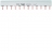 Barre de pontage - 3 p�les + Neutre - Languettes - 10 mm� - 24 Modules - Hager KB463C