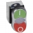 Bloc complet lumineux double touche 1NO + 1NF 230V
