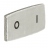 Etiquette Legrand Osmoz aluminium avec texte 0 / I - Petit mod�le