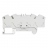 Bloc Viking 3 - 1 jonction - 2 entr�es / 2 sorties - 4 mm� - Gris - A ressort - P6