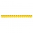 Rep�re pour fil de 1.5 � 2.5 mm� - Signe - - Couleur Jaune - Legrand Cab 3