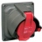 Prisinter fixe 16 Amp�res 2P+T IP44 rouge - Legrand Hypra 052202