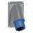 Fiche tableau - Inclin�e - 63 Amp�res - 2P+T - IP44 - Bleu - Legrand Hypra 053772
