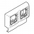 Cadre double - KEVA - LEG. HT 20 - Planet Wattohm 11842