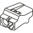 Borne de connexion - Automatique - 2 entr�es - 0.5 � 2.5 mm� - Rouge - Boite de 200 - Bizline 103402