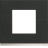 Plaque - 1 poste - Dark Rock - Hager Gallery WXP4402