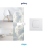 Plaque - 2 postes - Verticale - 71 mm - Pure - Hager Gallery WXP0042