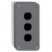 Bo�te � boutons vide - Harmony XALD - Pour XB5 - 3 trous - Gris - Schneider electric XALD03