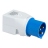 Adaptateur brochage industriel-domestique - 2P+T - 16A - Pratika - Schneider electric PKZA204