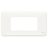 Plaque de finition - Blanc - 4 Modules - Schneider Unica Pro NU411418