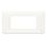Plaque de finition - Blanc - 4 Modules - Schneider Unica Pro NU411418