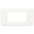 Plaque de finition - Blanc - 4 Modules - Schneider Unica Pro NU411418