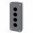 Bo�te � boutons vide - Harmony XALD - Pour XB5 - 4 trous - Gris - Schneider electric XALD04
