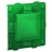 Support de fixation - 2 modules - Avec protection de chantier - Plastique - Schneider Unica NU7002PC