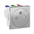 Prise de courant - 2P+T - Affleurante - Bornes auto - Alu - Schneider electric NU305230