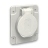 Socle de prise - 2P+T - 16A - IP54 - PratiKa - Gris - Schneider electric PKN61G
