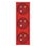 Prise de courant - 3 x 2P+T - 45D - Bornes auto - Rouge - Schneider electric NU307903