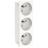 Prise de courant - 3 x 2P+T - 45D - Blanc - Schneider electric NU307918