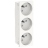 Prise de courant - 3 x 2P+T - 45D - Blanc - Schneider electric NU307918