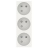 Prise de courant - 3 x 2P+T - 45D - Blanc - Schneider electric NU307918