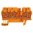 Bloc de jonction - Passage - Raccordement � ressort - 2.5 mm2 - 24 A - Orange - Weidmuller 1636790000