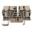 Bloc de jonction - Passage - A ressort - ZDU - 6 mm� - 800V - 41A - Beige fonc� - Weidmuller 1608620000