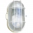 Hublot - Ovale - E27 - Avec grille - Sans lampe - Blanc - EBENOID 75311