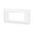 Enjoliveur - 4 Modules - Horizontal - Blanc - Antimicrobien - Legrand Mosaic 078724L