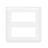 Enjoliveur - 2 x 5 Modules - Blanc - Legrand Mosaic 078830L