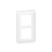 Enjoliveur - 2 x 2 Modules - Blanc - Vertical - Entraxe 57 mm - Legrand Mosaic 078854L