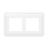 Enjoliveur - 2 x 2 Modules - Blanc - Entraxe 57 mm - Legrand Mosaic 078864L