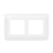Enjoliveur - 2 x 2 Modules - Blanc - Entraxe 57 mm - Legrand Mosaic 078864L
