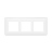 Enjoliveur - 3 x 2 Modules - Blanc - Entraxe 57 mm - Legrand Mosaic 078866L