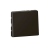 Bouton poussoir - 2 modules - 6A - Noir Mat - Legrand Mosaic 079140L