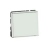 Bouton poussoir - 2 modules - 6A - Blanc antimicrobien - Porte �tiquettes - Legrand Mosaic 078715L