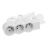 Rallonge multprise - 3 x 2P+T - 1.5 M�tre - Blanc / Gris - Legrand 049470