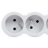 Rallonge multprise - 6 x 2P+T - 1.5 M�tre - Blanc / Gris - Legrand 049484
